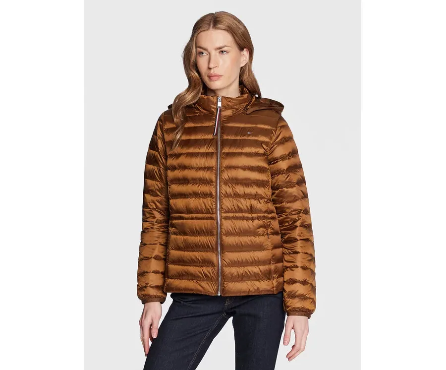 obrazek 1 Tommy Hilfiger Kurtka puchowa Feminne WW0WW37264 Brązowy Regular Fit