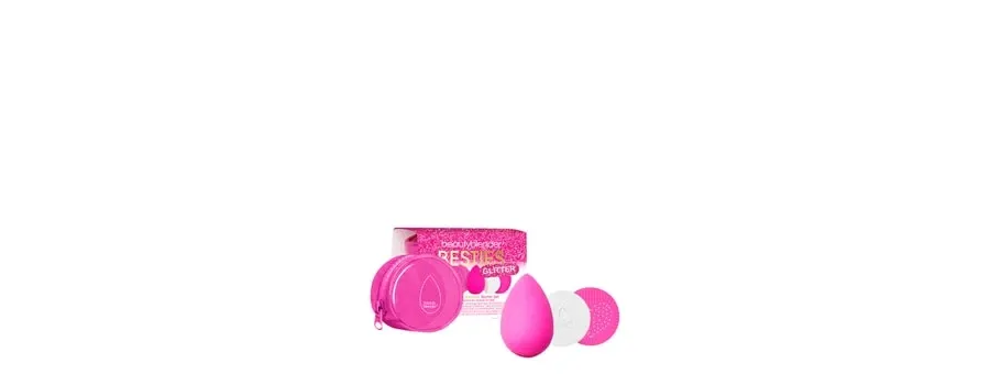 obrazek 1 beautyblender Glitter Besties Blend & Cleanse 4-Piece Starter Set Zestaw pędzli 1 szt.