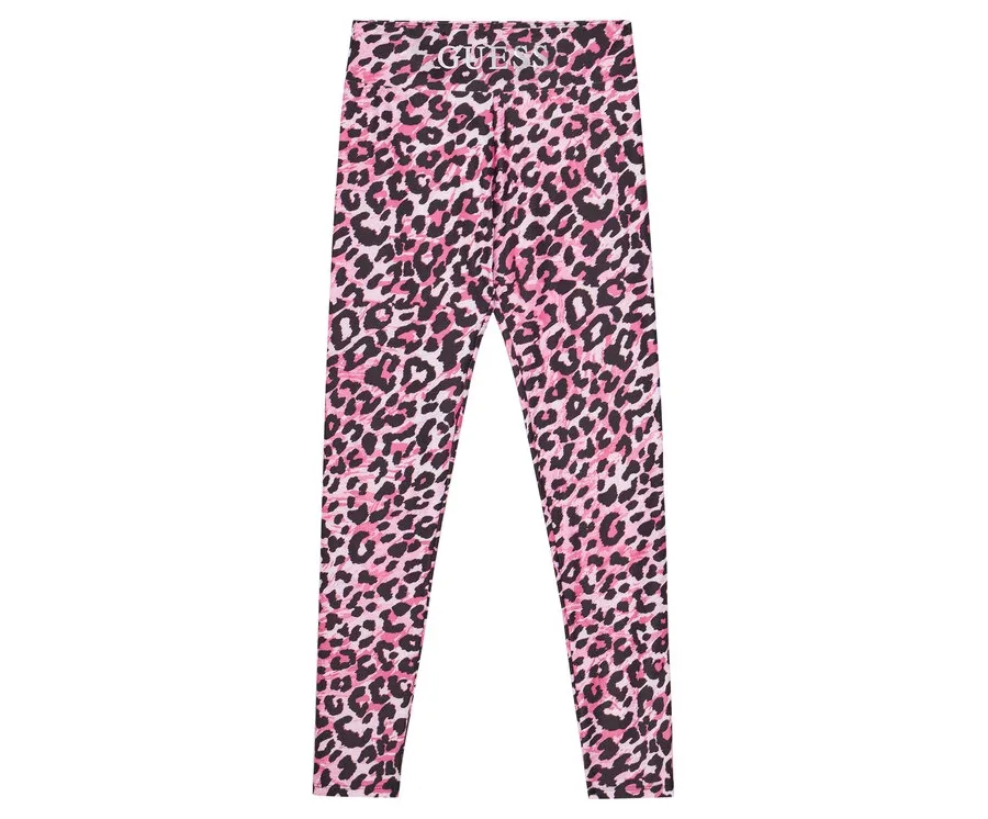 obrazek 1 Guess Legginsy J5YB00 MC01P Różowy Slim Fit