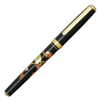 Picture Amazing Vicoh Modern Maki-e 18kt Bush Warble fountain pen as a gift