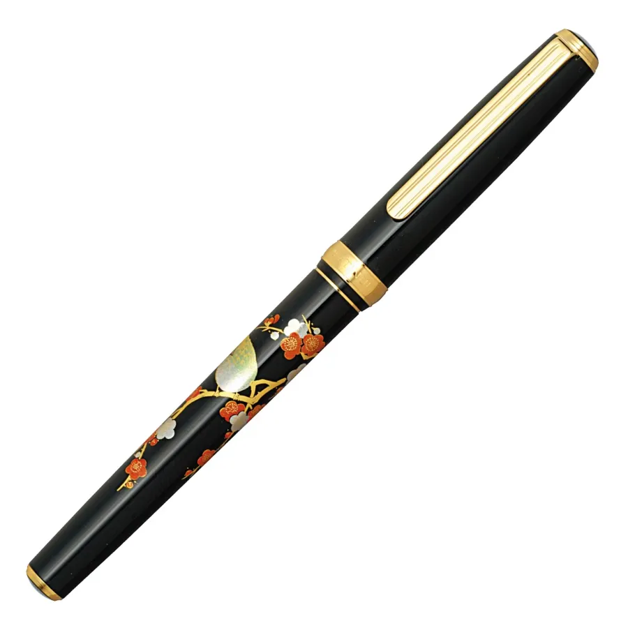 obrazek 1 Niesamowite pióro wieczne Vicoh Modern Maki-e 18kt Bush Warble na prezent