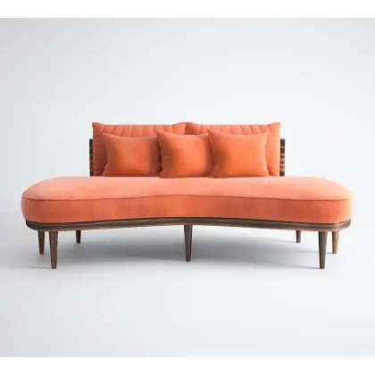 Zdjęcie Pomarańczowa prestiżowa sofa do apartamentu – Muranti