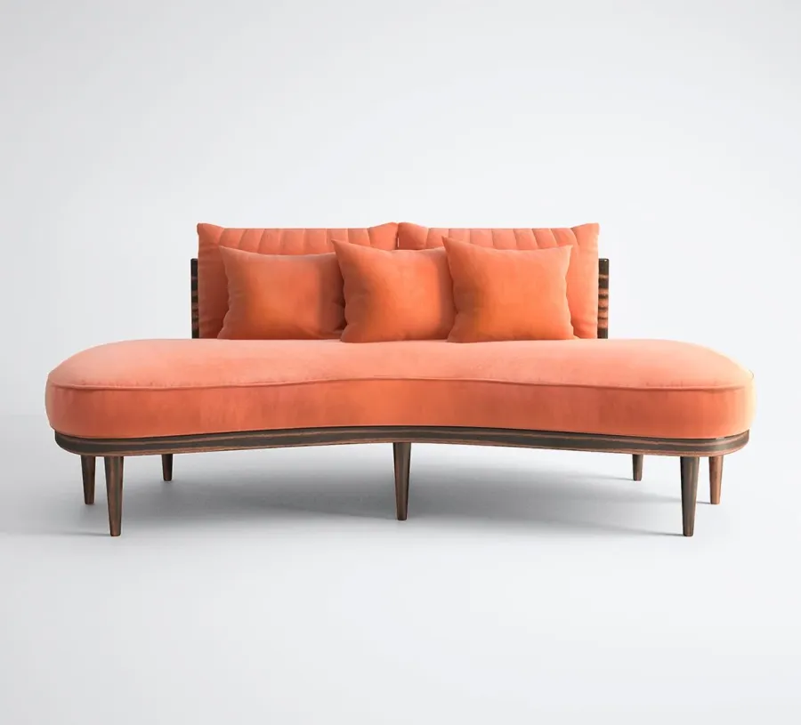 obrazek 1 Pomarańczowa prestiżowa sofa do apartamentu – Muranti