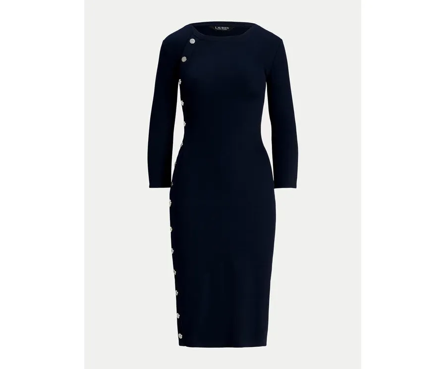 obrazek 1 Lauren Ralph Lauren Sukienka codzienna 250940561001 Granatowy Slim Fit LAUREN RALPH LAUREN