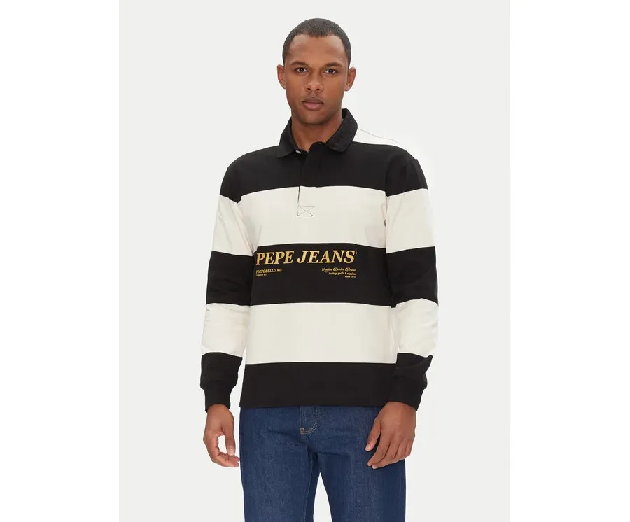 obrazek 1 Pepe Jeans Polo Brandon PM542230 Czarny Regular Fit