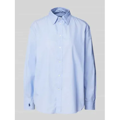 Zdjęcie Bluzka koszulowa o kroju oversized fit z kołnierzykiem typu kent