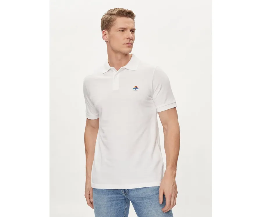 obrazek 1 Save The Duck Polo Ovidio DR1213M-BATE18 Biały Regular Fit