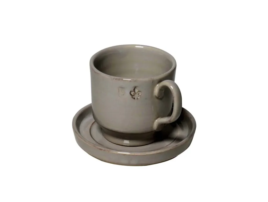 obrazek 1 Zestaw 6 filiżanek do espresso ze spodkiem w stylu wiejskim - Virginia Casa