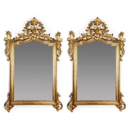 Zdjęcie Spektakularna para włoskich luster Ludwika Filipa z XIX wieku