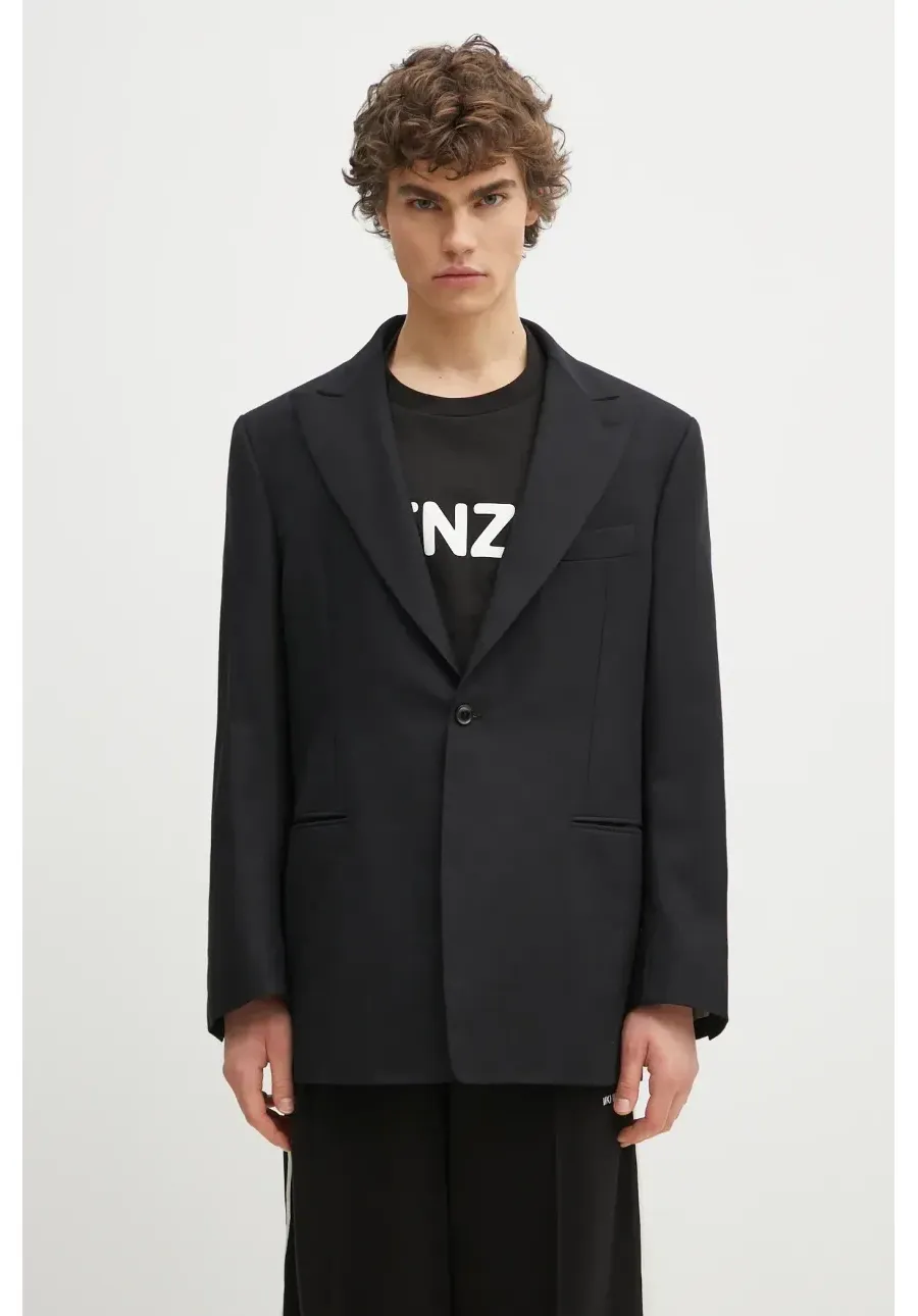 obrazek 1 Needles marynarka wełniana Tuxedo męska kolor czarny QV094
