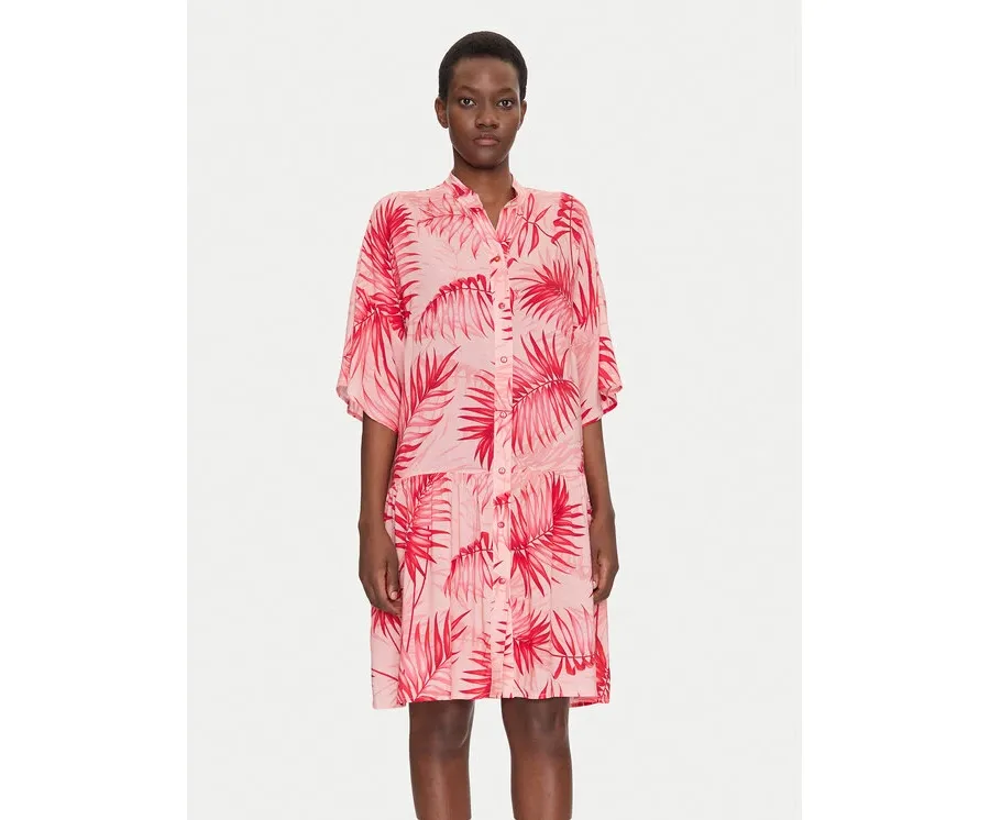 obrazek 1 Liu Jo Beachwear Sukienka plażowa VA5125 T2961 Różowy Relaxed Fit