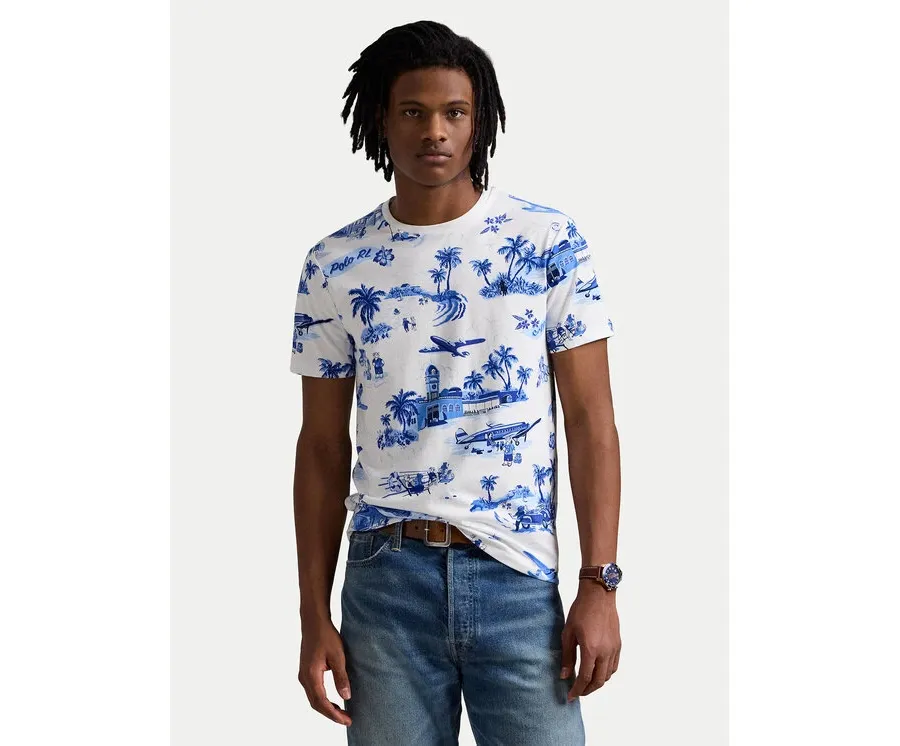 obrazek 1 Polo Ralph Lauren T-Shirt 710963814001 Niebieski Custom Slim Fit