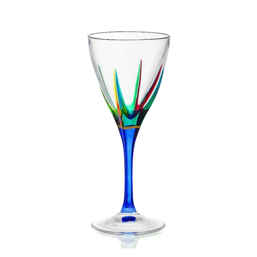 obrazek 1 Kolorowy komplet 6 kieliszków do degustacji wina (250 ml)