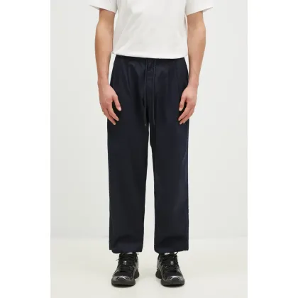Zdjęcie NEIGHBORHOOD spodnie Baggysilhouette Easy Pants męskie kolor granatowy w fasonie chinos 242AQNH.PTM01