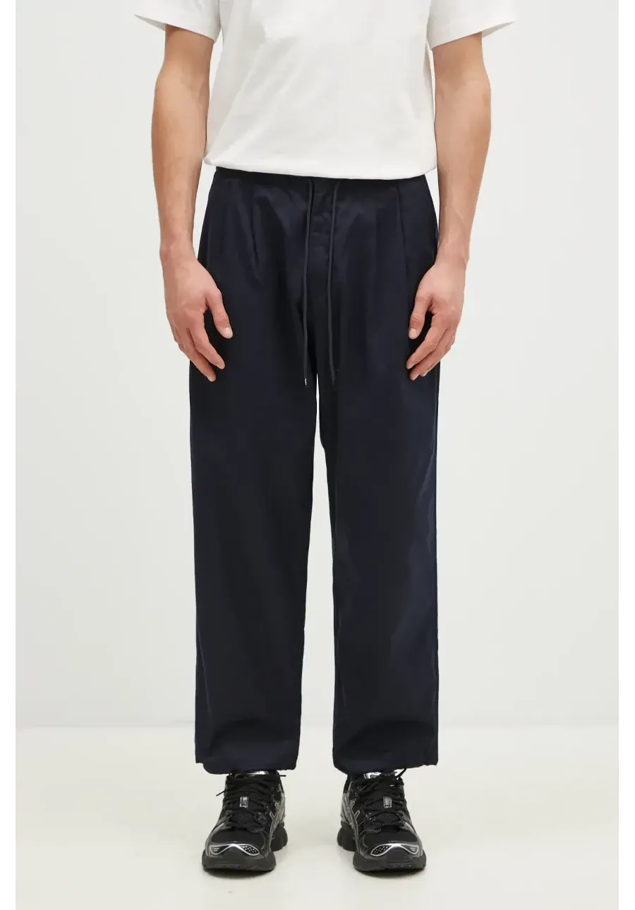 obrazek 1 NEIGHBORHOOD spodnie Baggysilhouette Easy Pants męskie kolor granatowy w fasonie chinos 242AQNH.PTM01