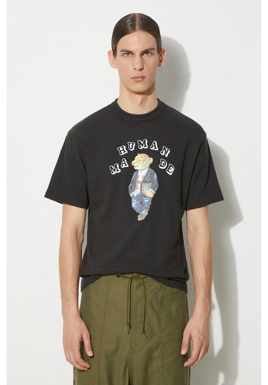 obrazek 1 Human Made t-shirt bawełniany Graphic męski kolor czarny z nadrukiem HM27TE015