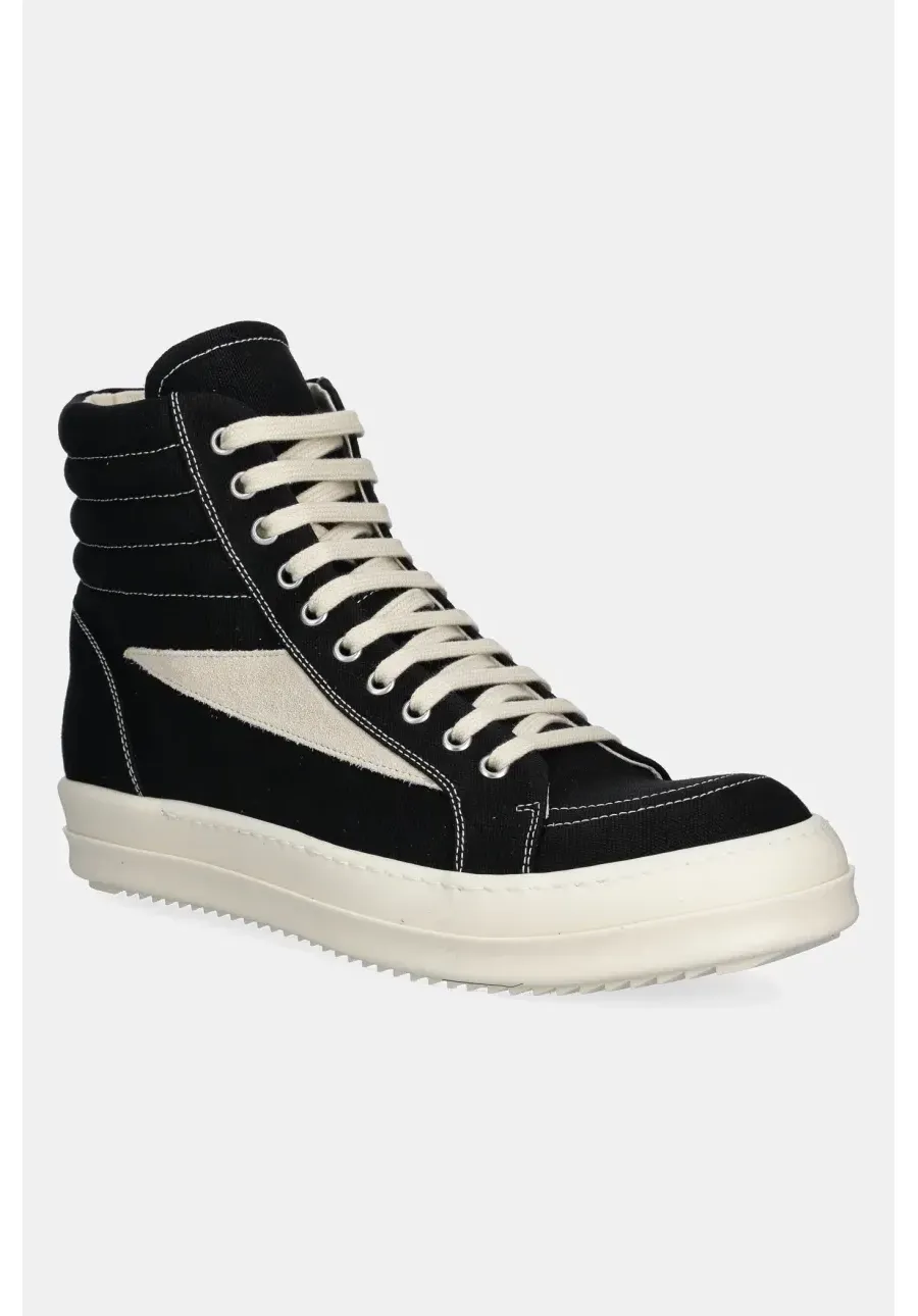 obrazek 1 Rick Owens trampki Vintage High Sneaks kolor czarny DU01E3810.CVSLVS