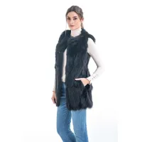 Picture Luxurious elegant fox fur vest - A&A Vesa