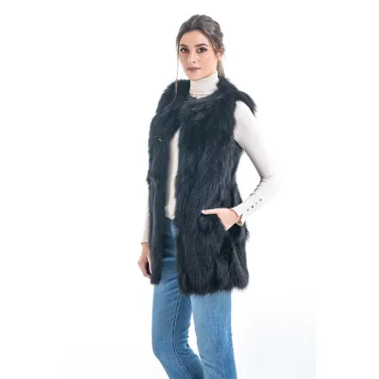 Picture Luxurious elegant fox fur vest - A&A Vesa