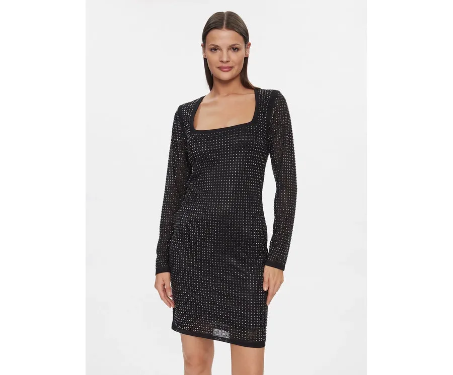 obrazek 1 Guess Sukienka koktajlowa W4RK46 KBZX0 Czarny Bodycon Fit