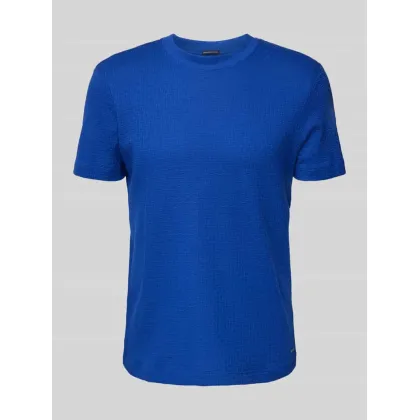 Zdjęcie T-shirt z prążkowanym, okrągłym dekoltem model ‘Brandon’
