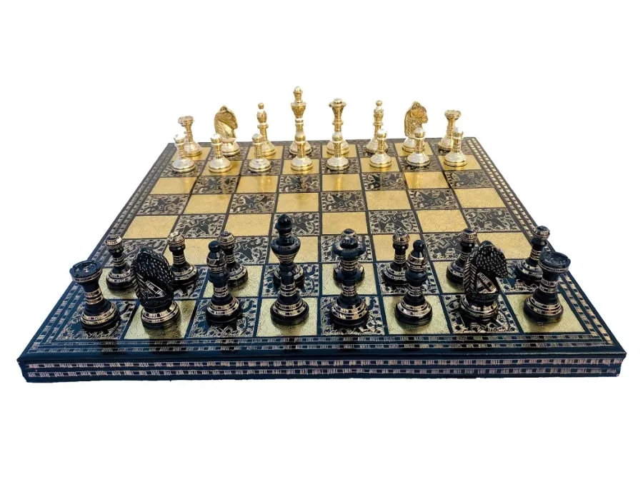 obrazek 2 Prestiżowa kolekcja mosiężnych szachów Imperium Mogołów - The Chess Empire