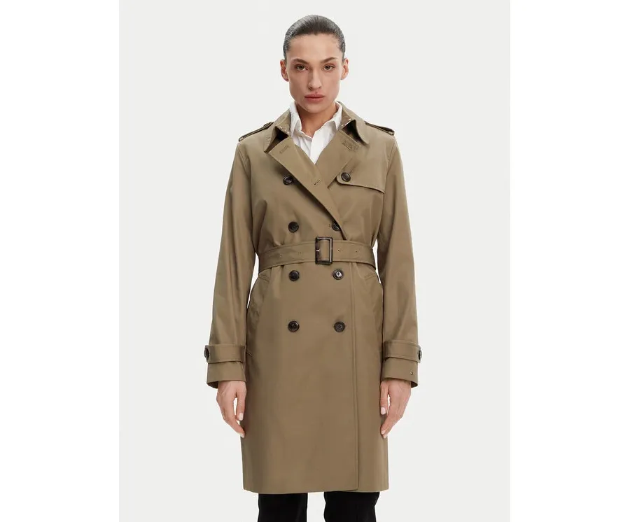obrazek 1 Tommy Hilfiger Trencz WW0WW42133 Khaki Slim Fit