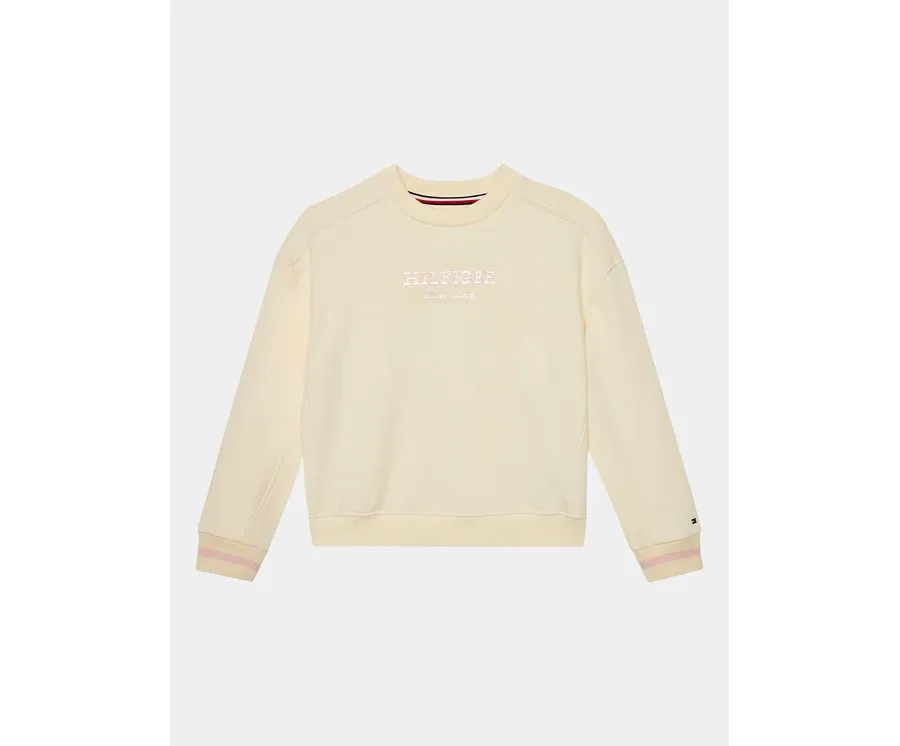 obrazek 1 Tommy Hilfiger Bluza Monotype KG0KG07722 D Beżowy Relaxed Fit