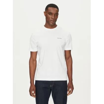 Zdjęcie Calvin Klein T-Shirt Linear Box Logo K10K114152 Biały Regular Fit
