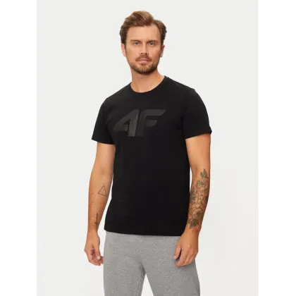 Zdjęcie 4F T-Shirt 4FWMM00TTSHM1844 Czarny Regular Fit