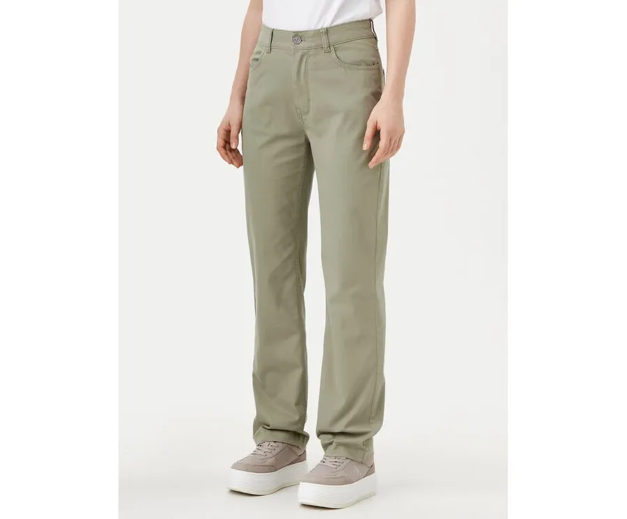 obrazek 1 Calvin Klein Jeans Spodnie materiałowe J20J224852 Zielony Straight Fit