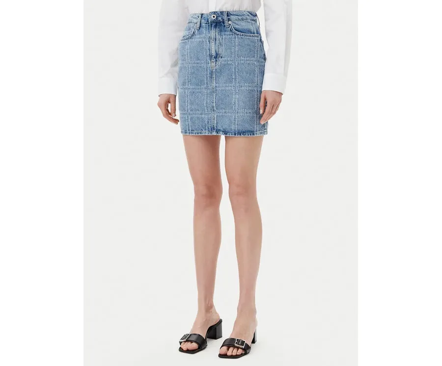 obrazek 1 Karl Lagerfeld Jeans Spódnica jeansowa A2W12013 Niebieski Regular Fit