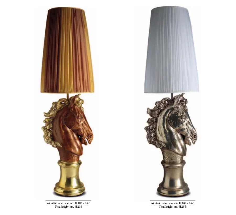 obrazek 2 Oryginalna lampa z podstawą w kształcie głowy konia