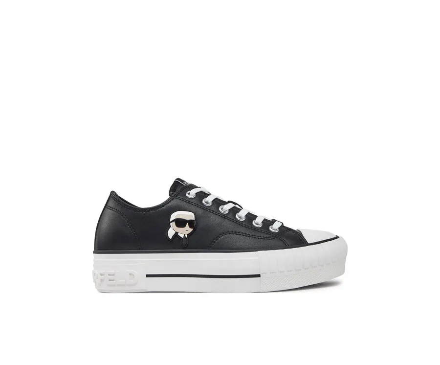 obrazek 1 KARL LAGERFELD Trampki Kampus Max KL60425T Czarny