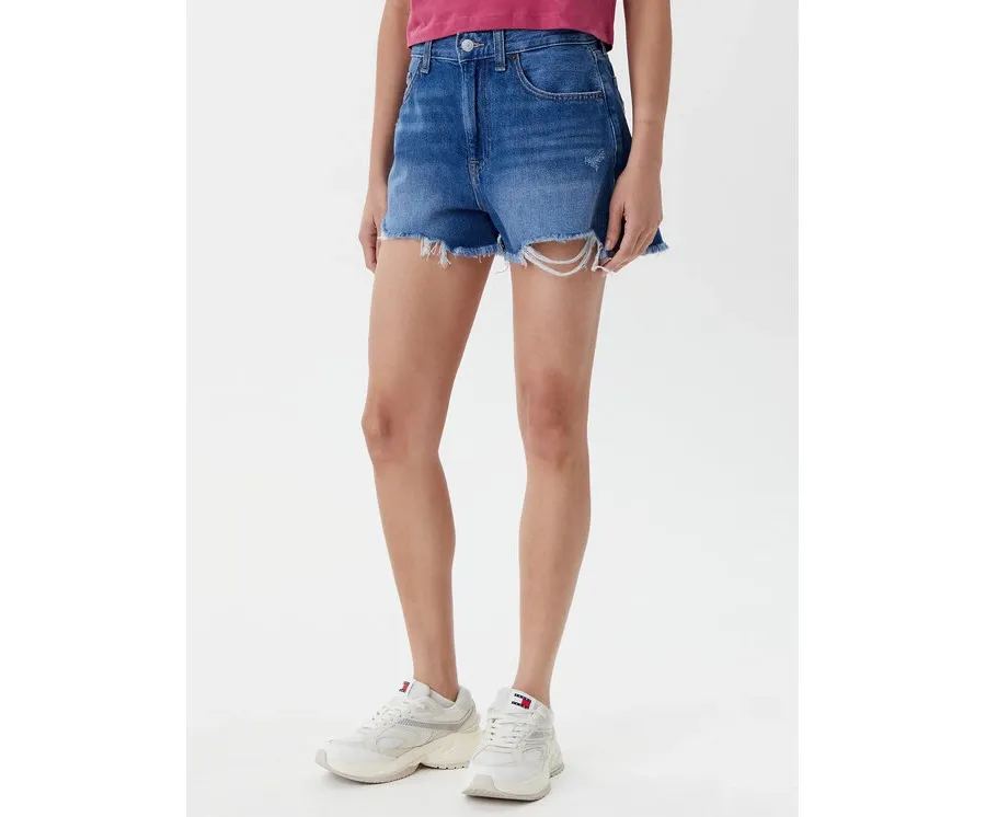 obrazek 1 Tommy Jeans Szorty jeansowe DW0DW20096 Niebieski Regular Fit