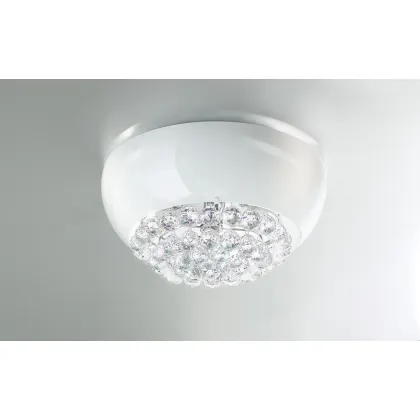 Picture Ceiling chandelier made of laminated glass - MIR