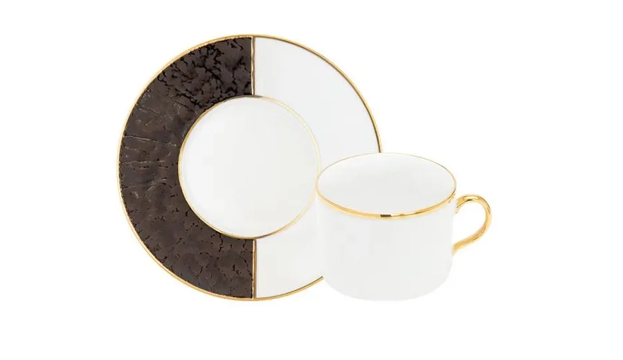obrazek 1 Cudowna porcelanowa filiżanka do herbaty ze spodeczkiem