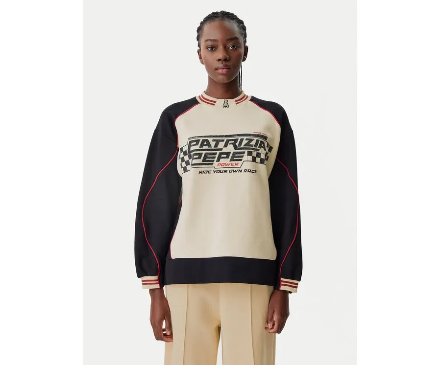 obrazek 1 Patrizia Pepe Bluza 8M1672/J079-YA29 Beżowy Regular Fit