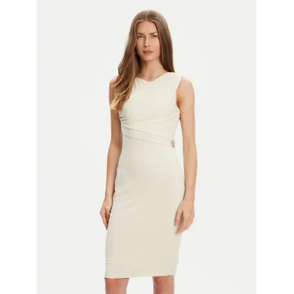 Zdjęcie Guess Sukienka codzienna W5YK27 KAQL2 Écru Regular Fit