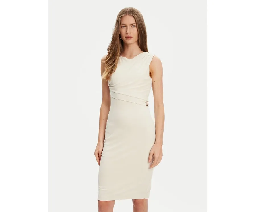 obrazek 1 Guess Sukienka codzienna W5YK27 KAQL2 Écru Regular Fit