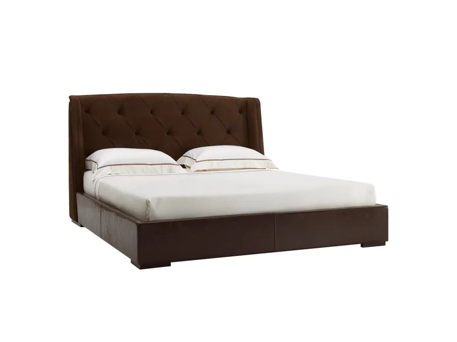 obrazek 2 Lity orzech - włoskie łóżko Damien, king size - Ulivi Salotti