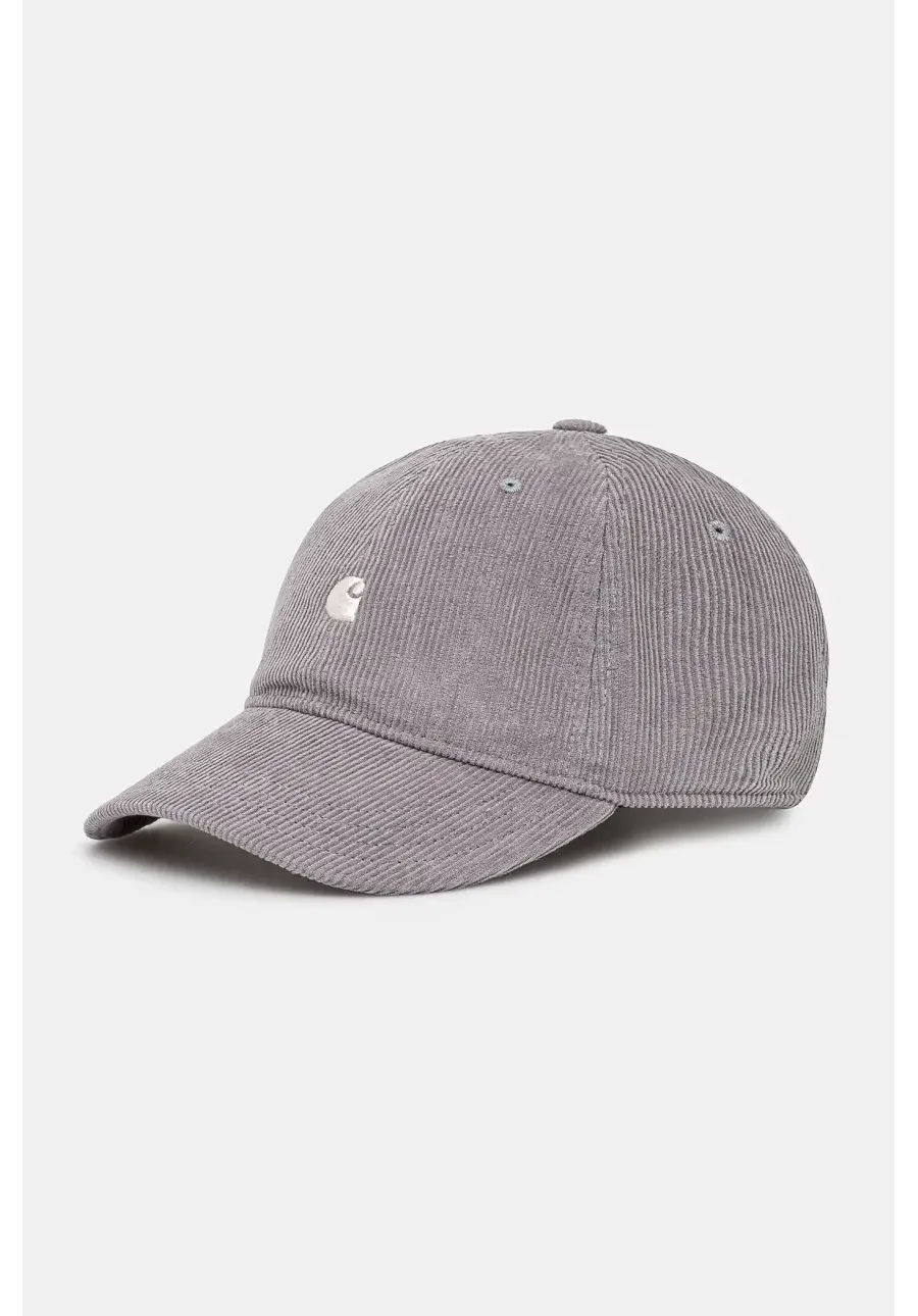 obrazek 1 Carhartt WIP czapka bawełniana I028955 Harlem Cap kolor szary gładka