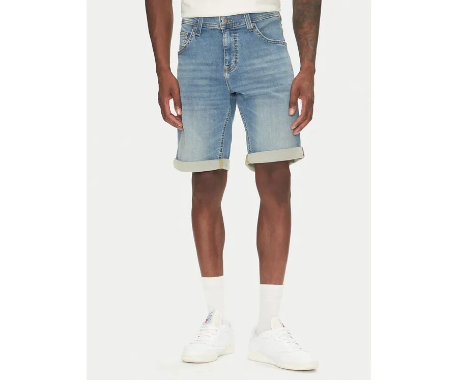 obrazek 1 Mustang Szorty jeansowe Chicago Z 1016349 Niebieski Slim Fit