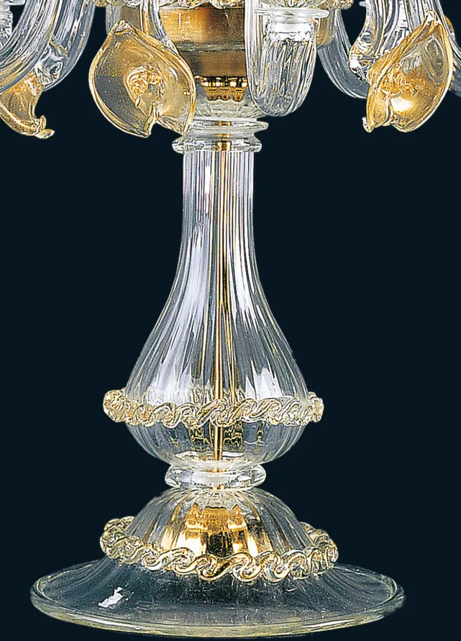 obrazek 2 Designerska lampa na 5 światełek ze szkła Murano