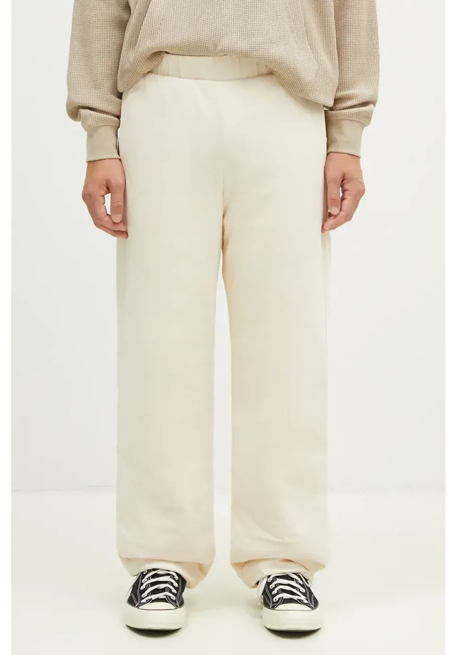 obrazek 1 A.P.C. spodnie dresowe bawełniane Jogging Cutback kolor beżowy gładkie COHFL-M28091