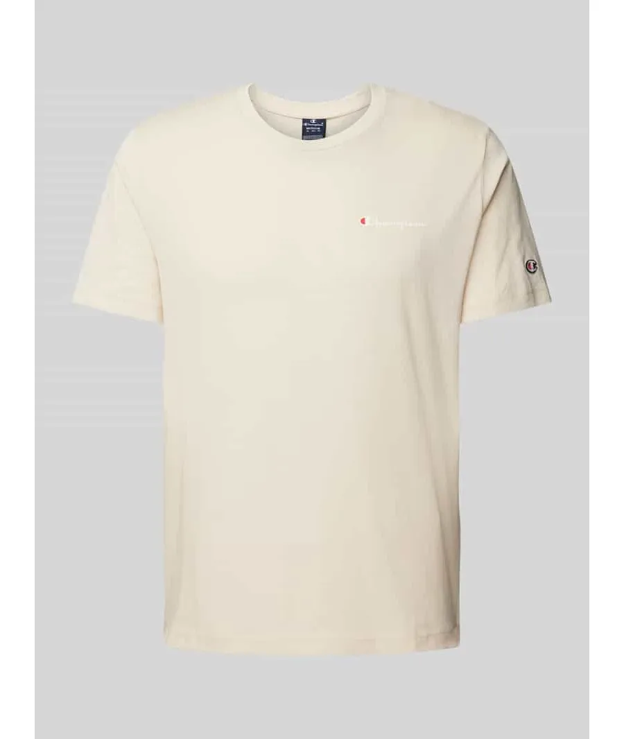 obrazek 1 T-shirt z nadrukiem i naszywką z logo