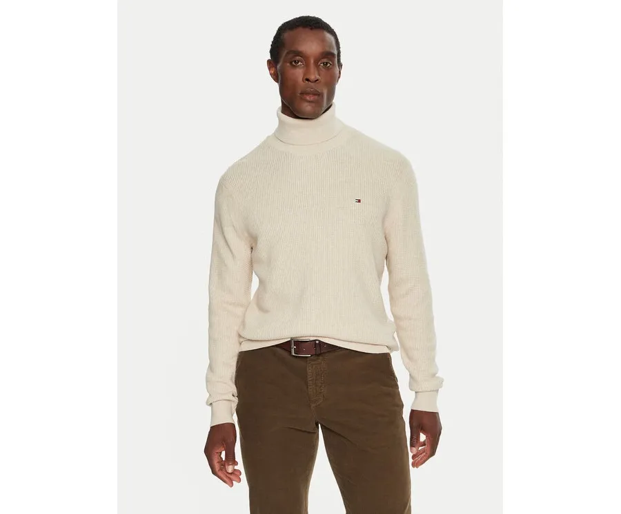 obrazek 1 Tommy Hilfiger Golf MW0MW36526 Beżowy Regular Fit