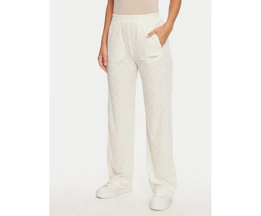 obrazek 1 Guess Spodnie materiałowe Krissy V4BB05 KCHS2 Biały Relaxed Fit