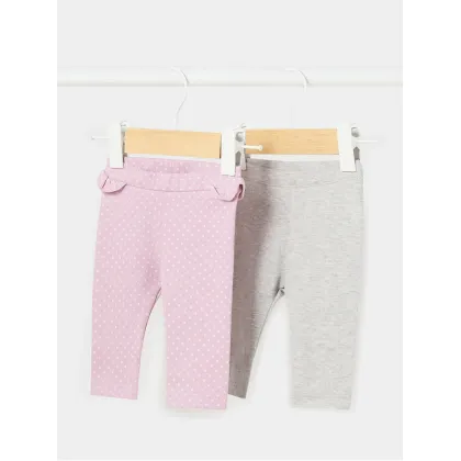 Zdjęcie Mayoral Komplet 2 par legginsów 2.755 Fioletowy Regular Fit