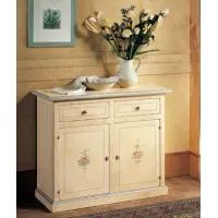 Picture Sideboard with 2 doors and 2 drawers in Provencal style - Fratelli Mirandola